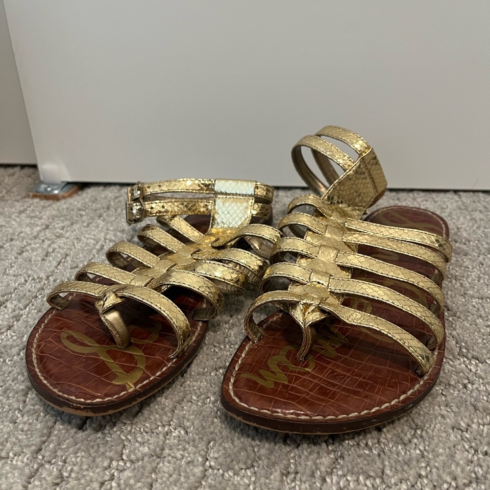 Sam Edelman Gold Sandals - Picture 4 of 4